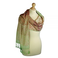 Image for Earth Tones Arranmore Celtic Woven Pashmina Scarf