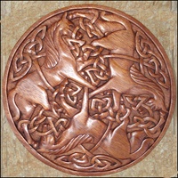 Image for Blue Frogs CM-14 Handcarved Wooden Celtic Motif