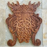 Image for Blue Frogs VM-33 Handcarved Wooden Odin