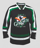 Image for Guinness Toucan Hockey Jersey, Black & Green