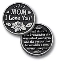 Bright Finish Mom I Love You Pocket Token