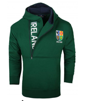 Image for Ireland Half Zip Super Soft Hoodie, Bottle Green