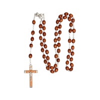 Image for Wooden Rosary Beads Brown