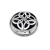 Image for Sea Gems Celtic Knot Circles Pillbox, Black