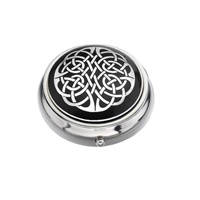 Image for Sea Gems Celtic Knot Pillbox, Black