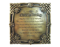 Image for Old Irish Blessing Bronze Plaque