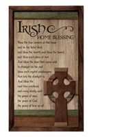 Image for Irish Home Blessing Layered Wall Plaque with Hanger Boxed