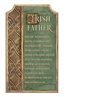 Image for Irish Father Plaque with Easel and Hanger Individually Bag