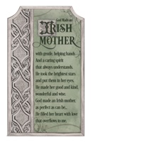 Image for Irish Mother Plaque with Easel and Hanger Individually Bag