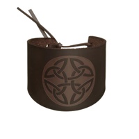 Image for Black Cuff Trinity Leather Wristband
