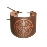 Image for Brown Cuff Trinity Leather Wristband