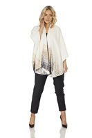 Jimmy Hourihan Ancient Thoughts Shawl White and Gold