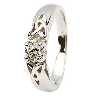 14k Gold Trinity Knot Diamond Ring Setting