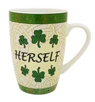 Image for Ceramic Irish Shamrock Coffee Mug - Herself