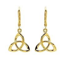 Image for 14KT Gold Vermeil Trinity Drop Earrings