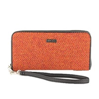 Image for Mucros Weavers Wallet with Wrist Strap Autumn Tweed