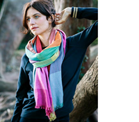 Image for Avoca Handweavers Merino Wool and Cashmere Blend Gracie Stole, Circus