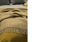 Image for Avoca Handweavers Heavy Donegal Throw, Yellow-Oatmeal