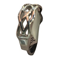 Image for Celtic Knot Weave White Gold Ring 14K