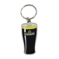 Ireland Pint Metal Keyring