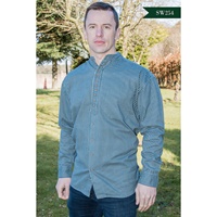 Image for Irish Civilian Cotton Grandfather Shirt, Green