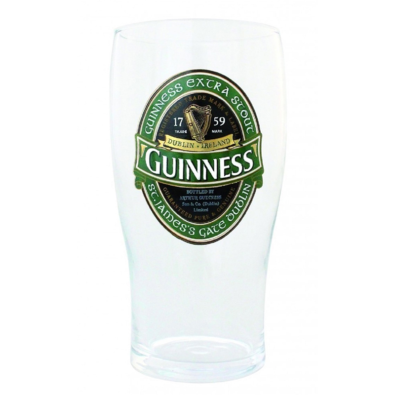 GUINNESS EXTRA STOUT IRISH BEER IMPORT PINT BAR GLASSES 16 OUNCES Set Of 4
