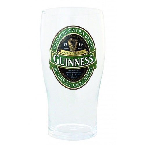 Guinness Draught 20oz Pint Glass