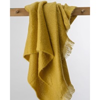 Image for Avoca Handweavers Amber Mohair Throw, Goldenrod L