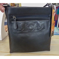 Image for Celtic Embossed Knot Mary Bag, Black by Lee River
