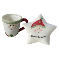 Milk and Cookies for Santa, 2 Piece Set