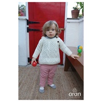 Image for Hand Knitted Side Fastening Baby Hoodie Sweater, Winter White