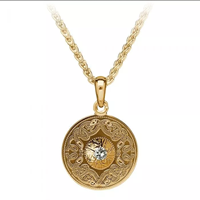 Image for 14KY Diamond Celtic Warrior Pendant, Small