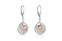 Image for Solstice Teardrop Earrings with 18K Gold Bead