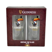 Image for Guinness Toucan Pint Glass Boxed Two Pack 20oz
