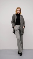 Image for McConnell Cocoon Tweed Car Coat, Charcoal
