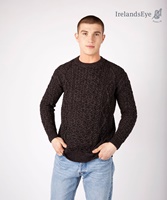 Image for Fearnog Aran Crew Neck Sweater, Anthracite
