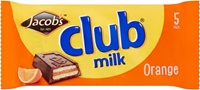 Image for Jacobs Club Milk Orange 5 Pack 120g