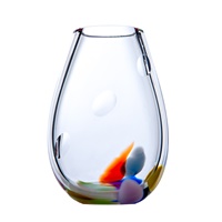 Image for Irish Handmade Glass Wildflower Posy Vase