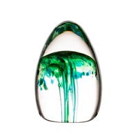 Image for Irish Handmade Glass Seagrass Jellyfish Paperweight