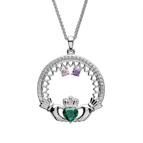 Nana Infinity Mother 1-6 Birthstone Necklace for Women - 10K Yellow Gold Stone  2 - Walmart.com