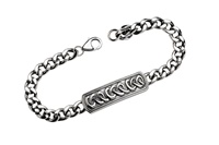 Image for Spirit of the Celt Earth Collection Sterling Silver Gents 8.5" Celtic Bracelet