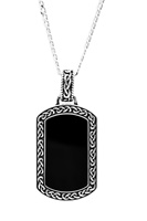 Image for Spirit of the Celt Sky Collection Sterling Silver Gents Onyx Pendant