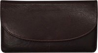 Image for Tinnakeenly Leather Dark Brown Leather Compartment Purse