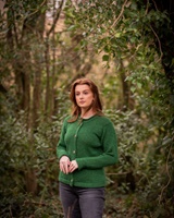 Image for Rossan Knitwear Ladies Ireland Cardigan, Emerald