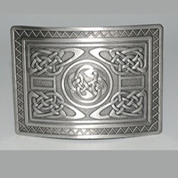 Image for GM Belt Antique Silver Finish Highland Swirl Buckle