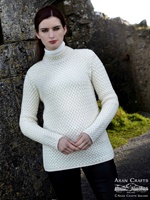 Image for Aran Crafts Stradbally Trellis Sweater, Natural