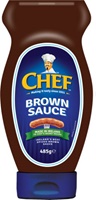 Chef Brown Sauce Squeezy 485g