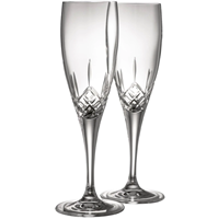 Image for Galway Irish Crystal Longford Flute Glass Pair