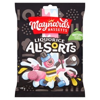 Maynards Bassetts Liquorice Allsorts Sweets Bag 165g