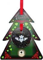 Image for Connemara Marble Christmas Tree Claddagh Hanging Decoration
